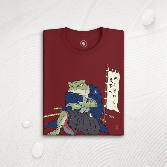 Frog Samurai Japanese Organic T-shirt - Samurai Original