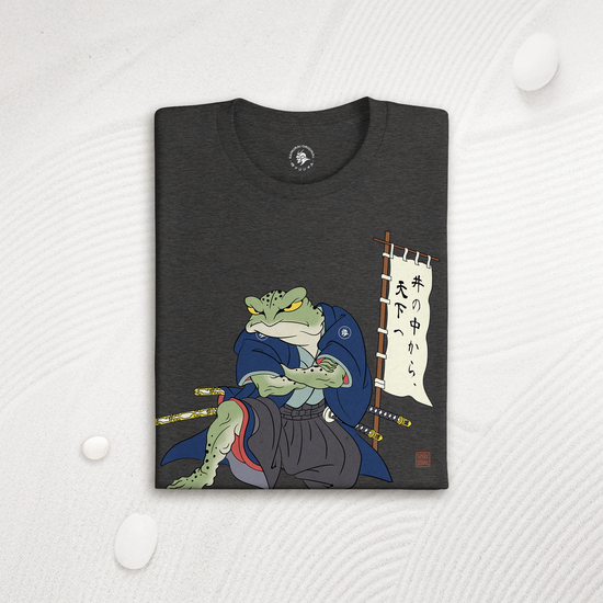 Frog Samurai Japanese Organic T-shirt - Samurai Original