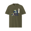 Frog Samurai Japanese Organic T-shirt Khaki - Samurai Original