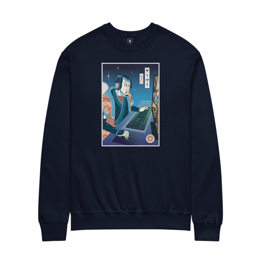 Gamer Samurai Streamer Ukiyo-e Unisex Sweatshirt