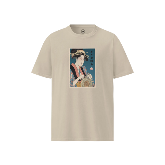 Geisha Crochet Mom Ukiyo-e Unisex organic t-shirt