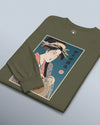 Geisha Crochet Mom Ukiyo-e Unisex Long Sleeve Tee
