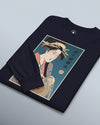 Geisha Crochet Mom Ukiyo-e Unisex Long Sleeve Tee