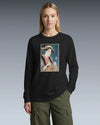 Geisha Crochet Mom Ukiyo-e Unisex Long Sleeve Tee