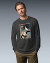 Geisha Cross Stitch Mom Ukiyo-e Unisex Long Sleeve Tee