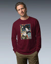 Geisha Cross Stitch Mom Ukiyo-e Unisex Long Sleeve Tee