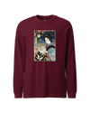 Geisha Cross Stitch Mom Ukiyo-e Unisex Long Sleeve Tee