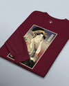 Geisha DJ Music Ukiyo-e Unisex Long Sleeve Tee