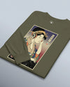 Geisha DJ Music Ukiyo-e Unisex Long Sleeve Tee
