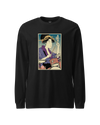 Geisha Drummer Music Ukiyo-e Unisex Long Sleeve Tee