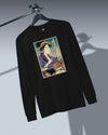 Geisha Drummer Music Ukiyo-e Unisex Long Sleeve Tee