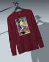 Geisha Drummer Music Ukiyo-e Unisex Long Sleeve Tee