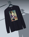 Geisha Drummer Music Ukiyo-e Unisex Long Sleeve Tee