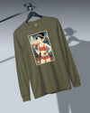 Geisha Fitness Gym Ukiyo-e Unisex Long Sleeve Tee