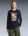 Geisha Fitness Gym Ukiyo-e Unisex Long Sleeve Tee