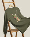 Geisha Golf Player Japanese Ukiyo-e Unisex Long Sleeve Tee - Samurai Original