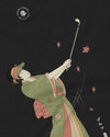 Geisha Golf Player Japanese Ukiyo-e Unisex Long Sleeve Tee - Samurai Original