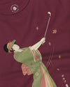 Geisha Golf Player Japanese Ukiyo-e Unisex Long Sleeve Tee - Samurai Original