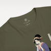 Geisha Harmonica Japanese Ukiyo-e Unisex Organic T-shirt
