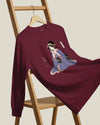 Geisha Harmonica Japanese Ukiyo-e Unisex Long Sleeve Tee - Samurai Original