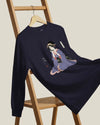 Geisha Harmonica Japanese Ukiyo-e Unisex Long Sleeve Tee - Samurai Original
