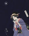 Geisha Harmonica Japanese Ukiyo-e Unisex Long Sleeve Tee - Samurai Original
