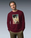 Geisha Knitting Mom Ukiyo-e Unisex Long Sleeve Tee