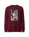 Geisha Knitting Mom Ukiyo-e Unisex Long Sleeve Tee No.2