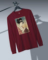 Geisha Knitting Mom Ukiyo-e Unisex Long Sleeve Tee