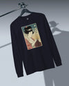 Geisha Knitting Mom Ukiyo-e Unisex Long Sleeve Tee