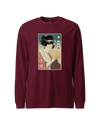 Geisha Knitting Mom Ukiyo-e Unisex Long Sleeve Tee