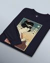 Geisha Knitting Mom Ukiyo-e Unisex Long Sleeve Tee