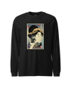 Geisha Photographer Ukiyo-e Unisex Long Sleeve Tee Black - Samurai Original
