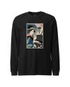 Geisha Piano Player Ukiyo-e Unisex Long Sleeve Tee
