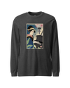 Geisha Piano Player Ukiyo-e Unisex Long Sleeve Tee