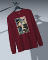 Geisha Piano Player Ukiyo-e Unisex Long Sleeve Tee