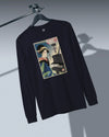 Geisha Piano Player Ukiyo-e Unisex Long Sleeve Tee