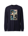Geisha Piano Player Ukiyo-e Unisex Long Sleeve Tee