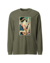 Geisha Ukulele Player Ukiyo-e Unisex Long Sleeve Tee