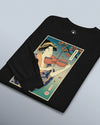 Geisha Violin Music Ukiyo-e Unisex Long Sleeve Tee