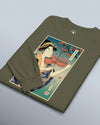 Geisha Violin Music Ukiyo-e Unisex Long Sleeve Tee