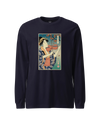 Geisha Violin Music Ukiyo-e Unisex Long Sleeve Tee