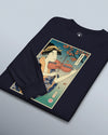 Geisha Violin Music Ukiyo-e Unisex Long Sleeve Tee