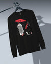 Geisha & Cat Unisex Long Sleeve Tee No.3