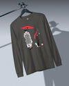 Geisha & Cat Unisex Long Sleeve Tee No.3