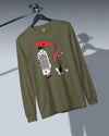 Geisha & Cat Unisex Long Sleeve Tee No.3
