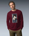 Geisha & Cat Funny Japanese Ukiyo-e Unisex Long Sleeve Tee