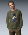 Geisha & Cat Funny Japanese Ukiyo-e Unisex Long Sleeve Tee
