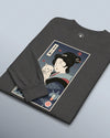 Geisha & Cat Funny Japanese Ukiyo-e Unisex Long Sleeve Tee
