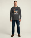 Geisha & Macaw Parrot Ukiyo-e  Unisex Long Sleeve Tee